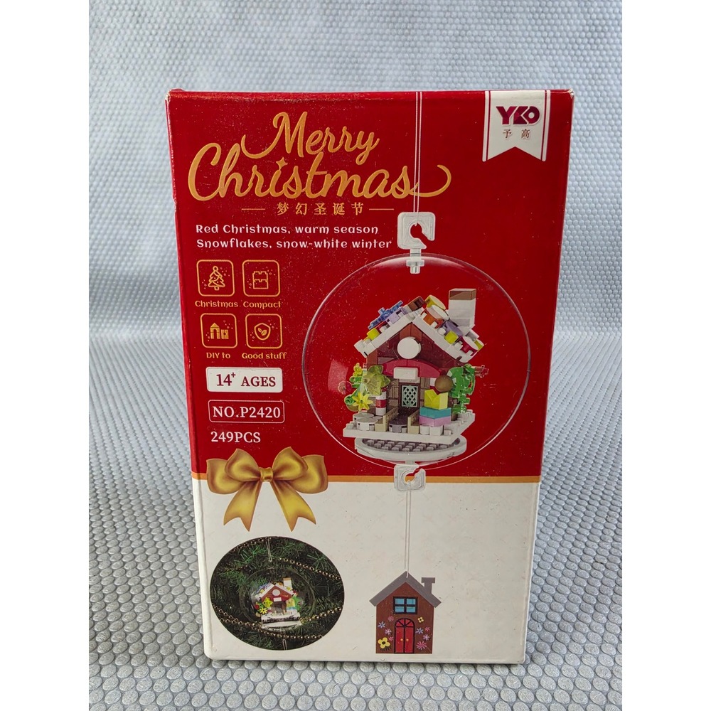 YKO Merry Christmas Building Block Ornament P2420 249PCS DIY Holiday Set 14+